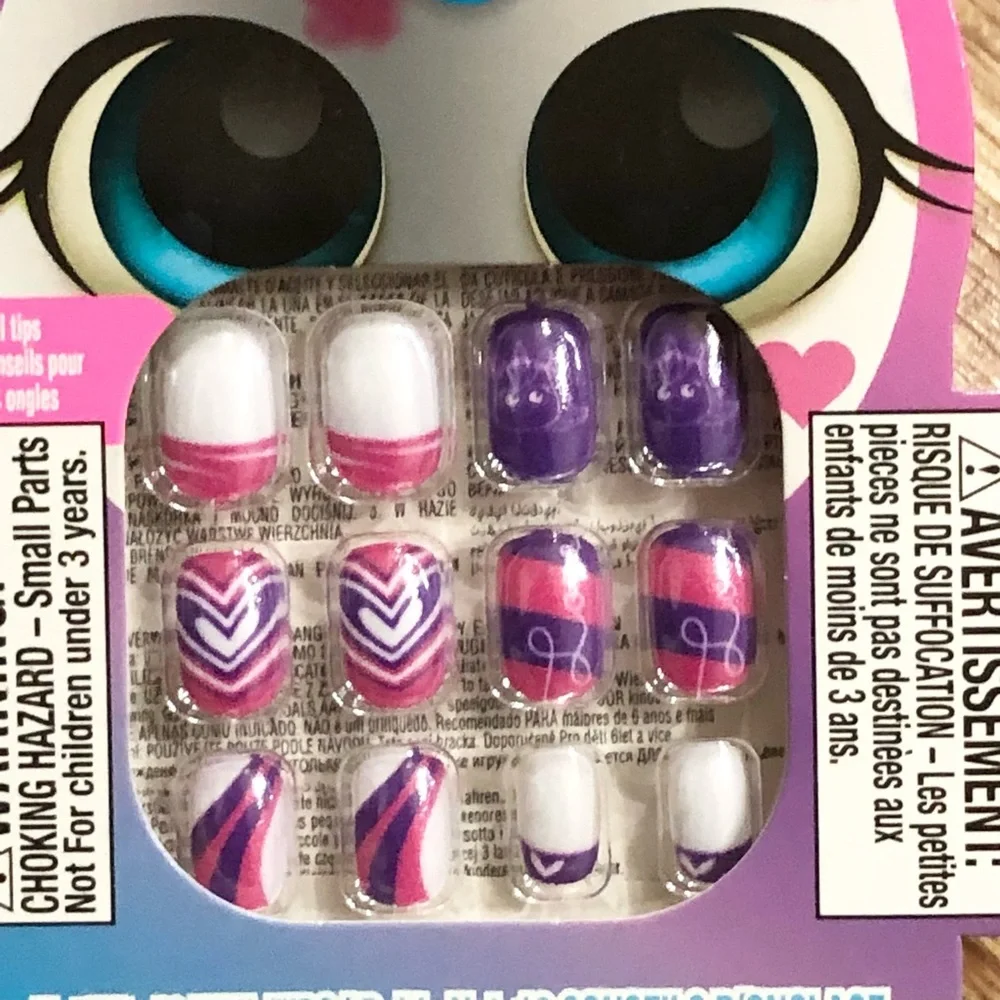 2pack Rainbow dreams little girl press on‎ nail extensions new